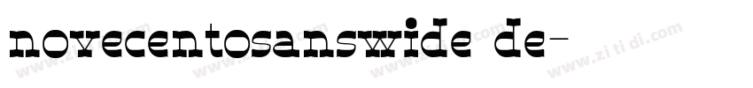 novecentosanswide de字体转换
